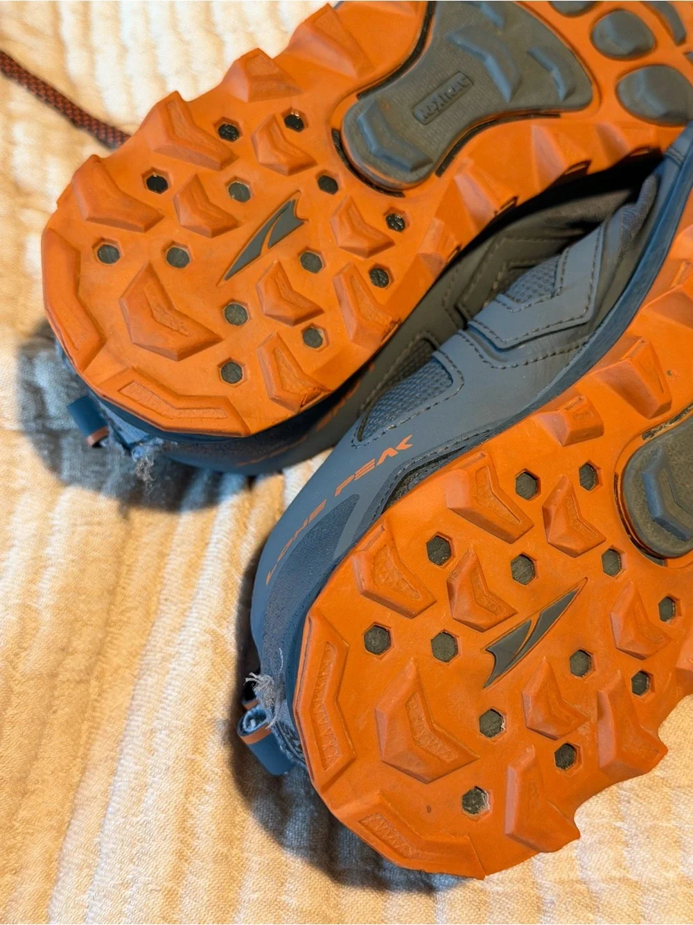 Altra Men's Gray and Orange Trail Sneakers